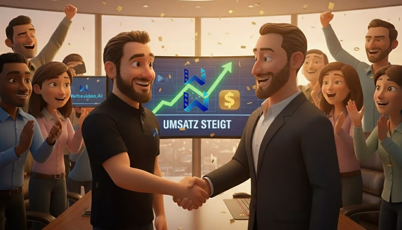 Werbevideo.ai Kundenproduktion mit klarer Performance-Botschaft